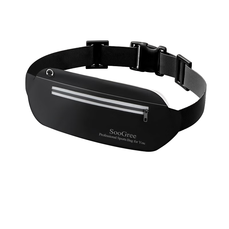 SooGree Running Waist Bag Unisex Outdoor Cycling Multifunctional Waterproof Reflective Waist Belt with Water Bottle and Phone Storage