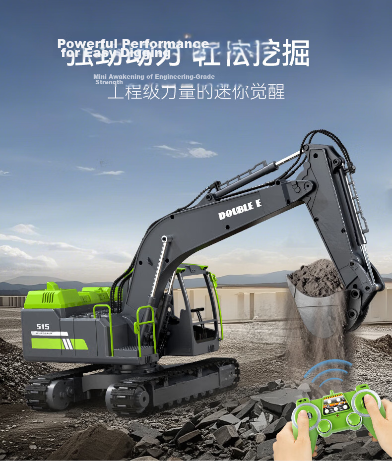 Double Eagle Volvo Licensed Remote Control Excavator 1:20 RC Toy Engineering Vehicle Remote Control Car Children's Day Gift 4