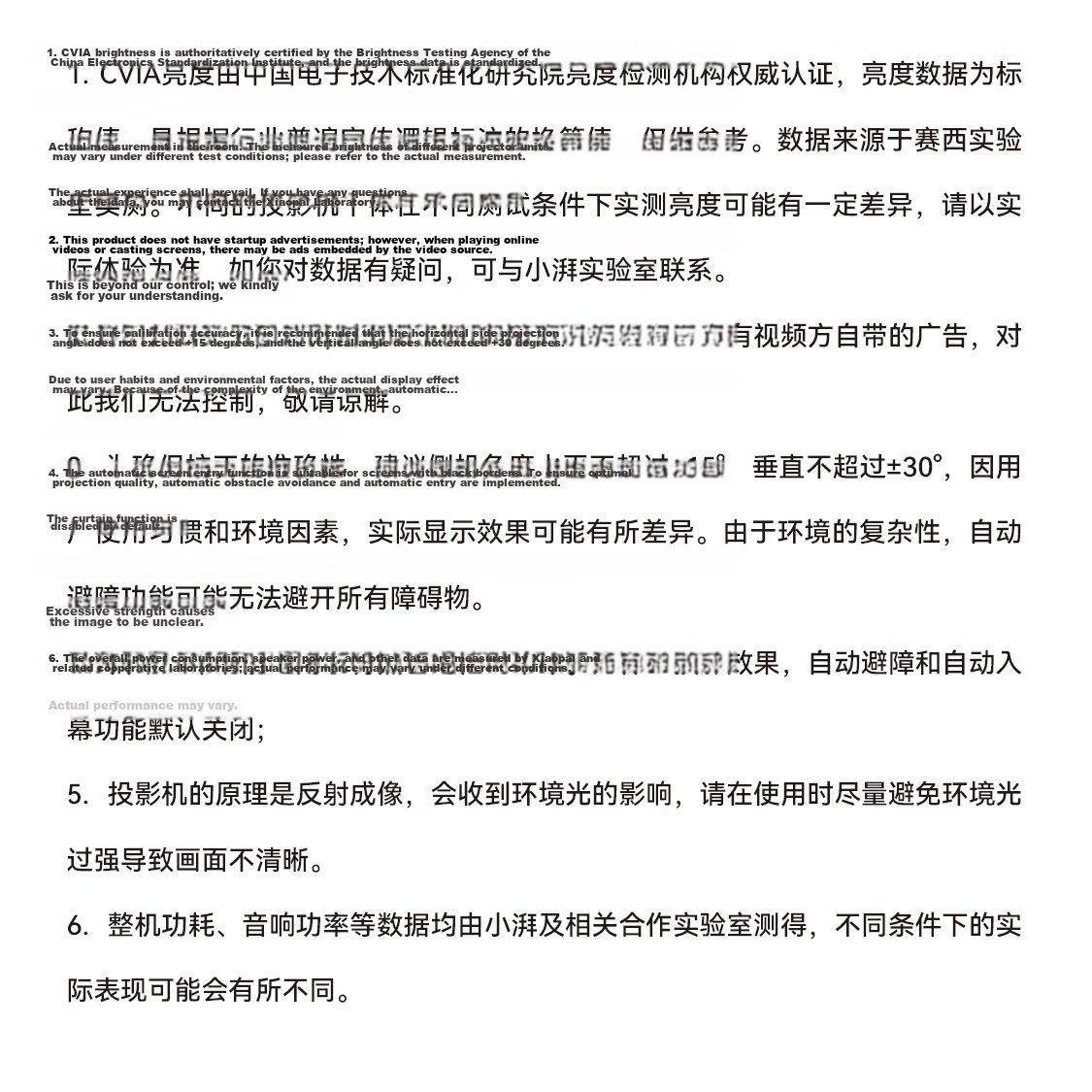 Xiaopai H6 Home Projector 636CVIA Official Certified High Brightness True 1080P HD 8K Decoding Smart Portable Bedroom Dormitory Home Theater Projector 35