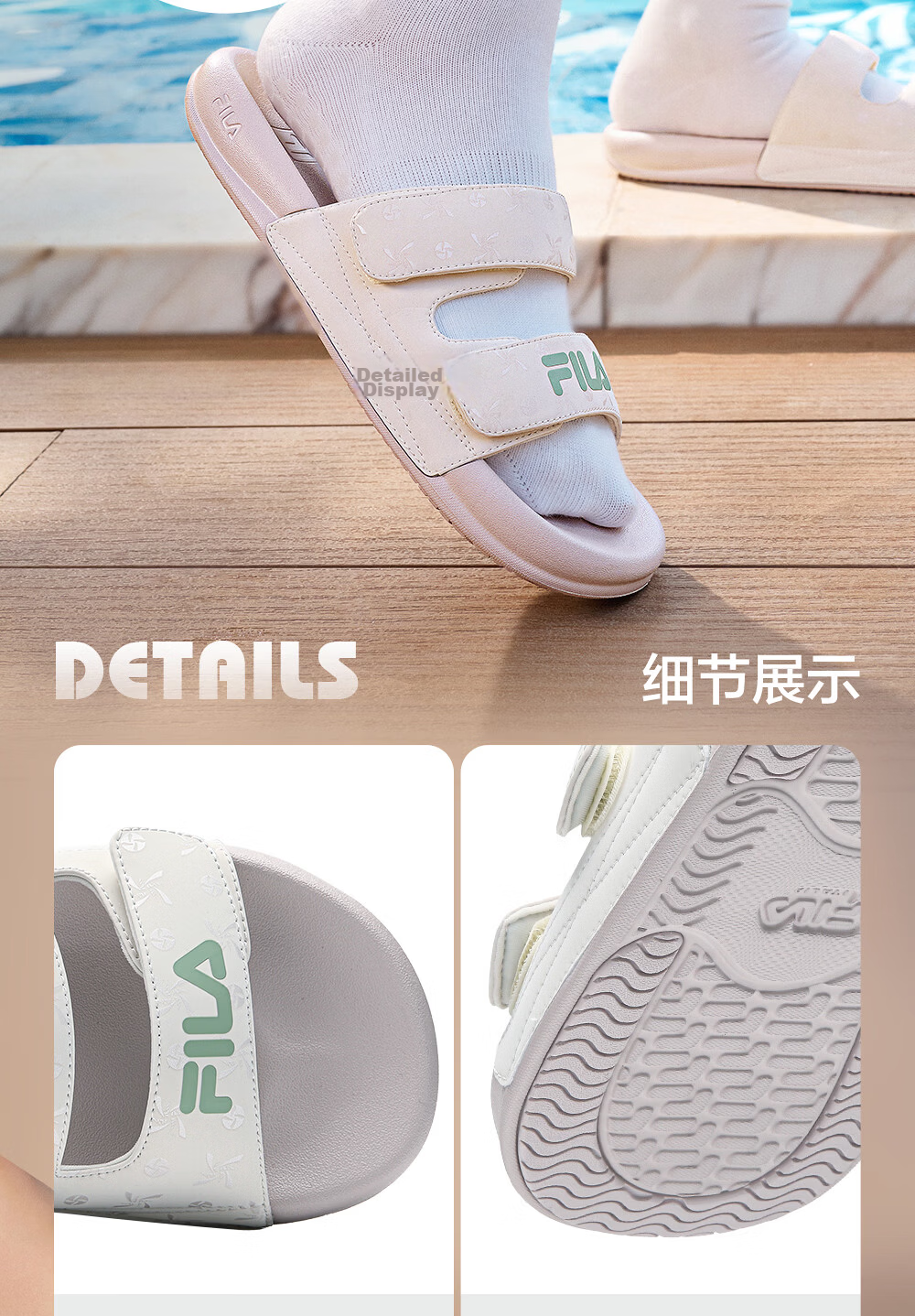 FILA Drift Boat 2 Women's Sports Sandals 2026 Summer New Women's Beach Slippers 10