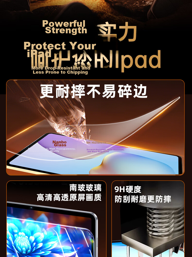 GOLDEN RAY Tempered Glass Screen Protector for Huawei MatePad 11.5S 2025/24 Model 11.5-inch Tablet, Curved Edge, HD Full Coverage, Anti-Fingerprint, Explosion-Proof 2