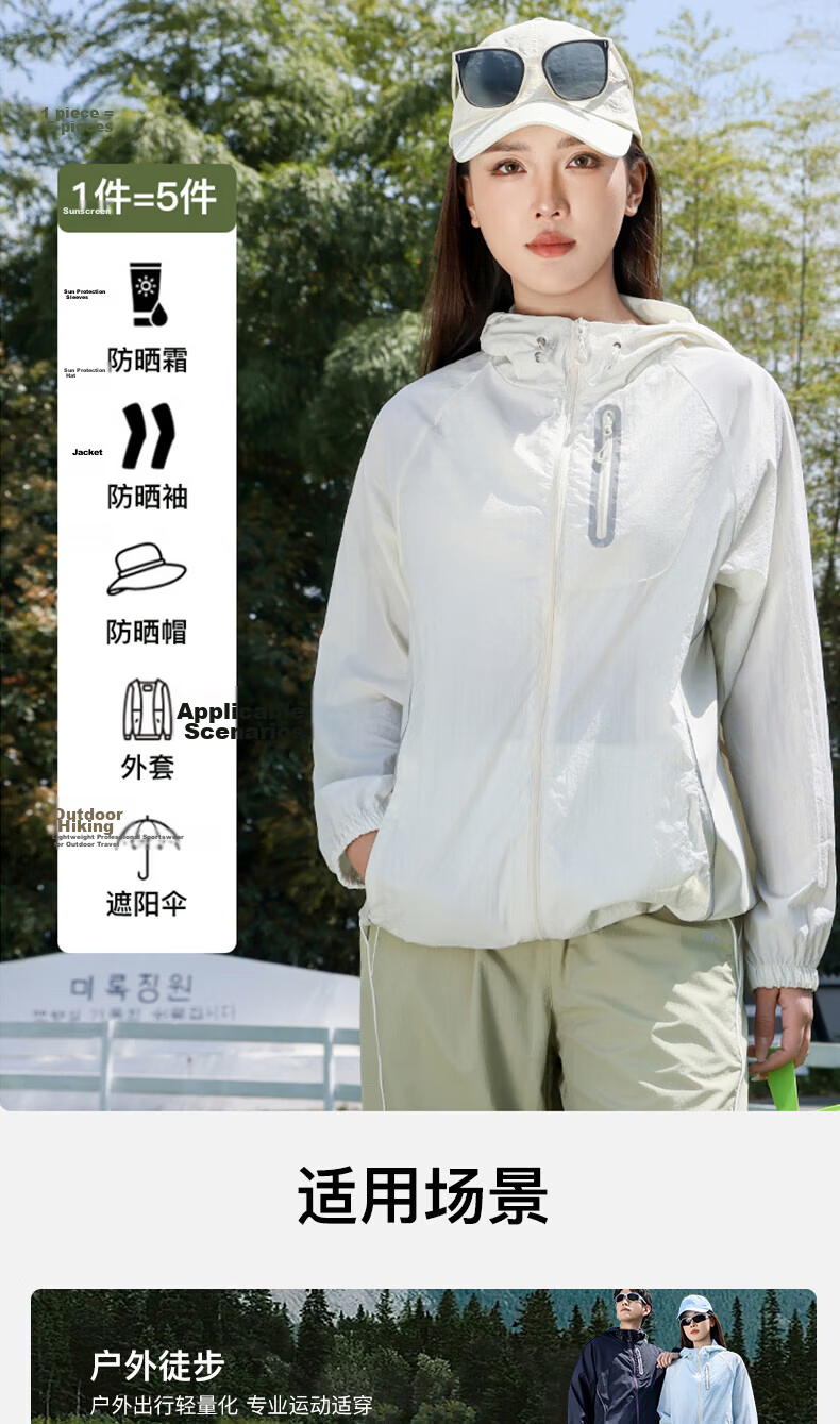 Langsha Unisex Mountain Style Lightweight Quick-Dry Original Yarn Sunscreen Jacket 2026 Summer New Ice-Feel UV Protection Coat 11