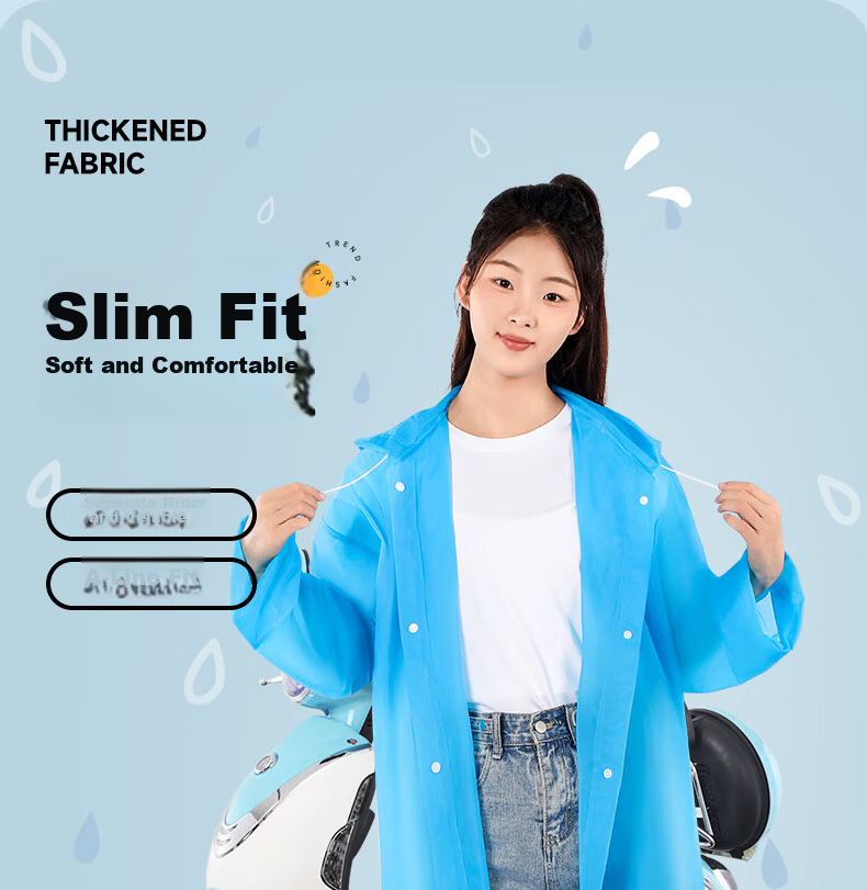 Siwangongli Disposable Raincoat, Outdoor Adult Long Full-Body Storm Protection, Essential for Hiking And Travel, Portable Outer Wear Poncho 6