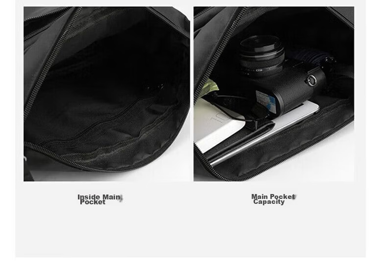 JEEP Men's Large Capacity Crossbody Bag Shoulder Bag High-end Backpack Commuter Casual Multifunctional Messenger Bag Lightweight Luxury Travel Bag 7