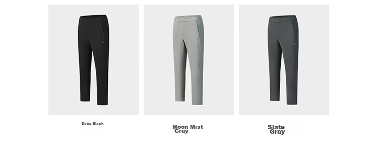 FILA Official Agile Men's Knit Pants 2026 Spring Running Fitness Basic Straight-Leg Trousers 3