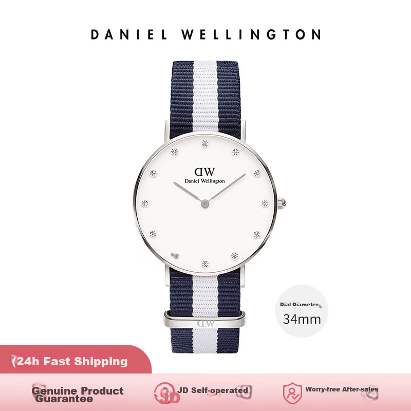Daniel Wellington Imported DW Watch Women's Fashion Trendy Analog High-Value Birthday Gift for Girlfriend 0963DW