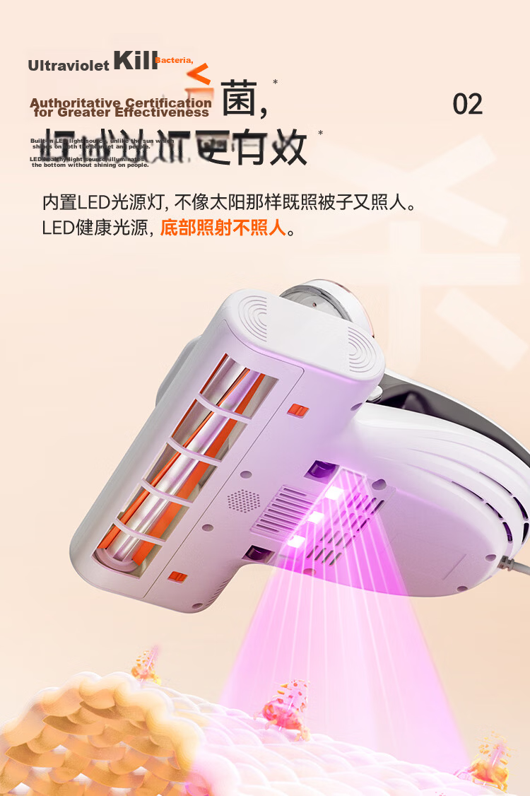 UWANT Mite Remover Max [Recommended by Central Mom's Show], All-In Vacuum And Mite Remover with Dual Cups Separation, High-Temperature Sterilization, Household Bed Vacuum Cleaner Bedmate 21