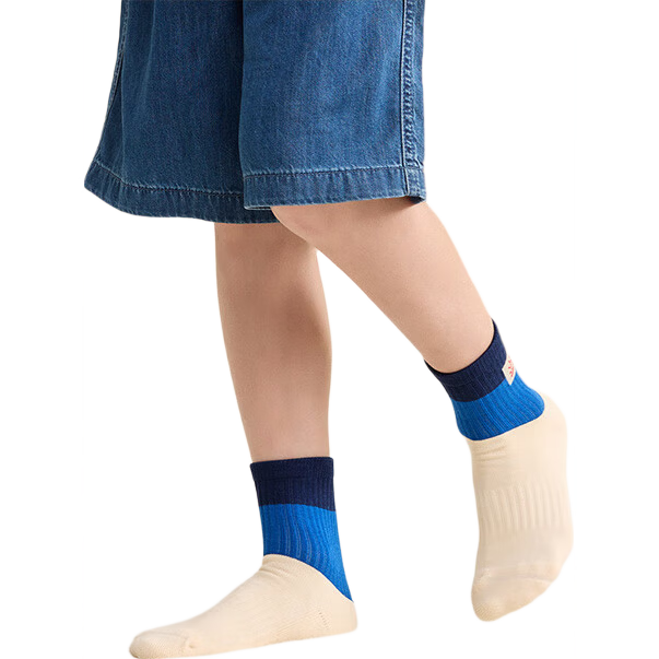 BALABALA balaOne Autumn Winter Cotton Socks for Boys and Girls, Baby and Kids, Student Base Layer, 2 Pairs Pack 209425172206