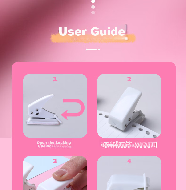 KW-Trio Portable Single-Hole Punch Machine Bank Card Hole Puncher Binding Ring Hole Punch Can Punch up to 20 Pages 6