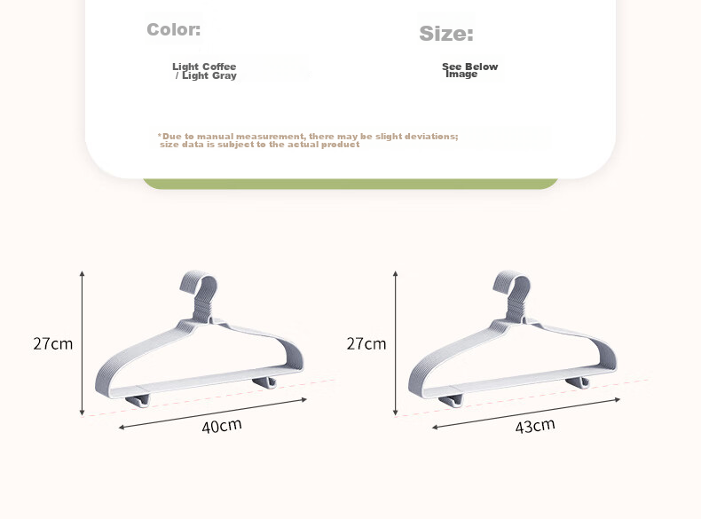 40,000km Household Non-Marking Hanger Set, Anti-Shoulder, Non-Slip Clothes Hangers, Multi-Functional Wardrobe Drying Rack, 30 Pieces 13