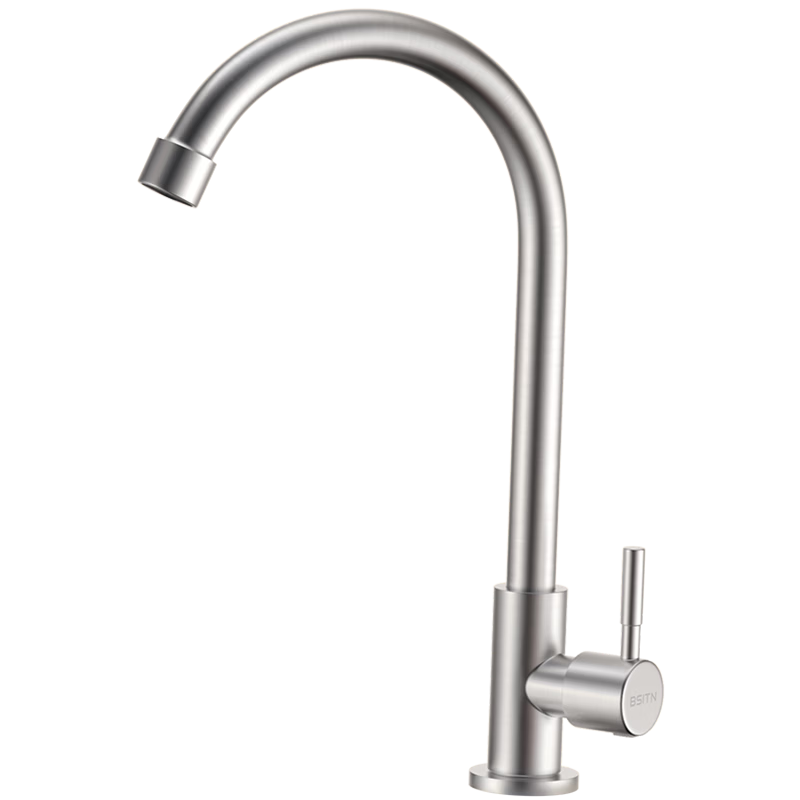 BSITN Kitchen Single Cold Water Faucet Rotatable Sink Faucet Vegetable Washing Basin Balcony Pressurized Splash-Proof Faucet BC027
