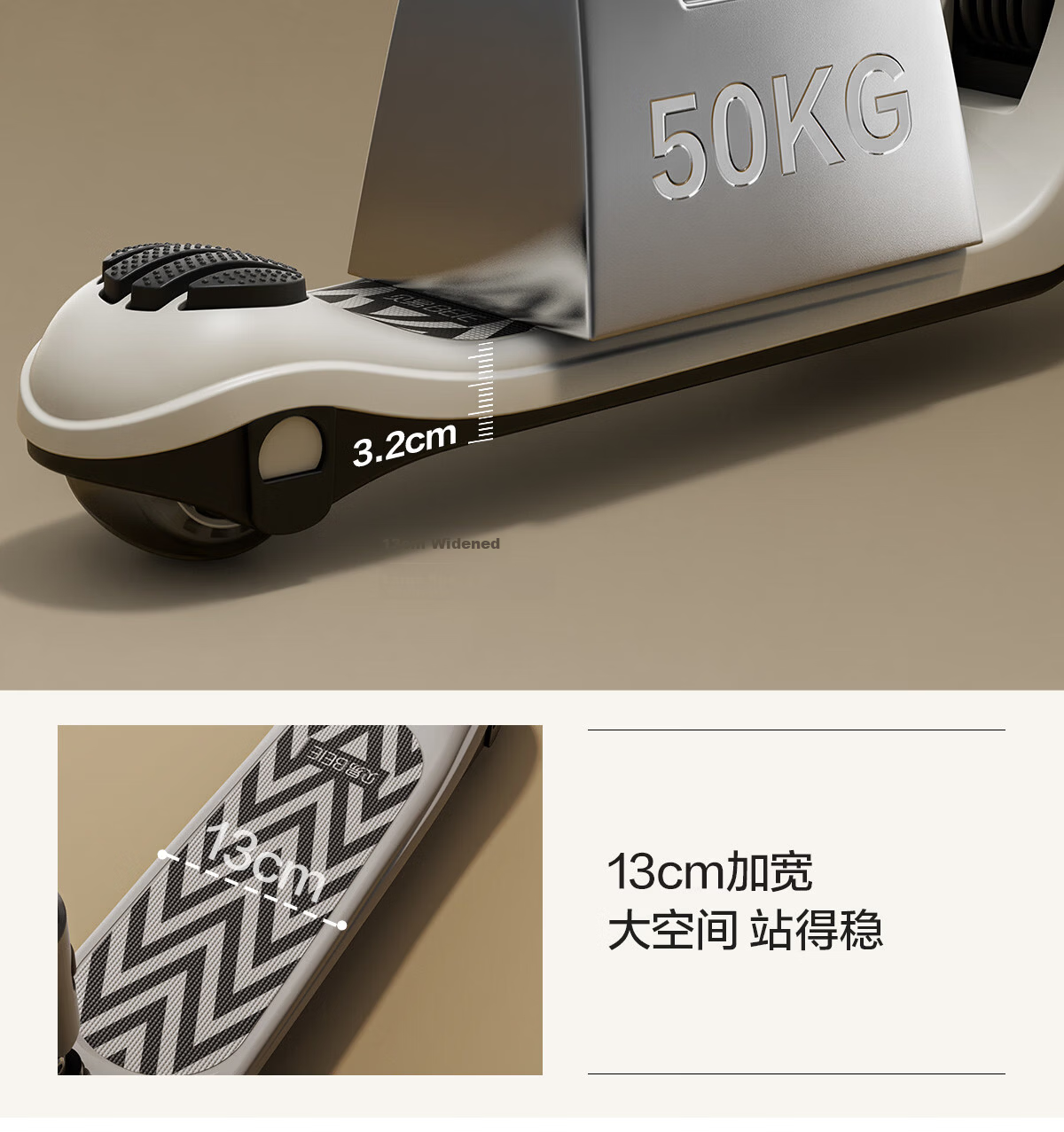 BEIESTATE Supreme 2-in-1 Scooter for Kids Ages 1-3-6, Foldable and Detachable Birthday Gift, Mica Gray 14