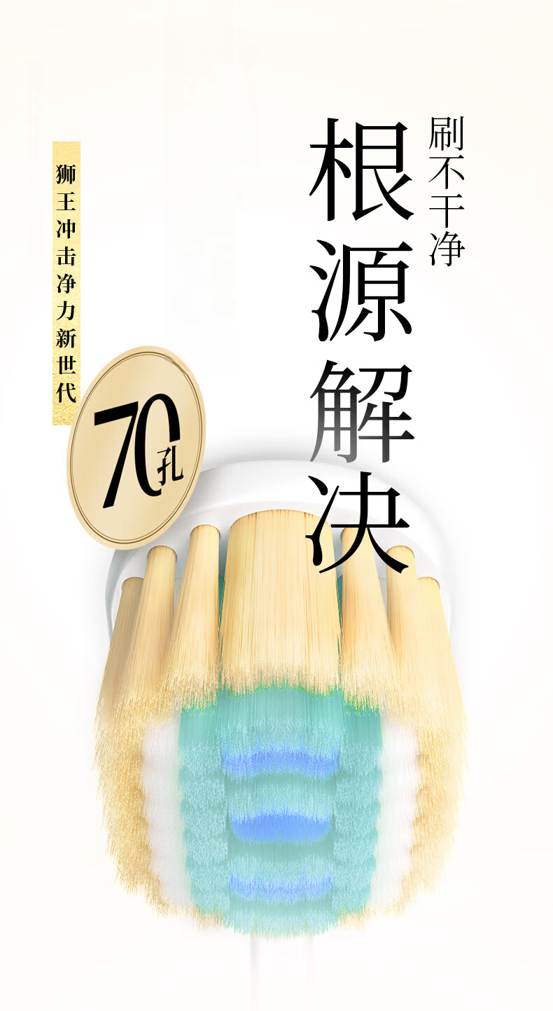 Lion King Fine Tooth Clean 70-Hole Dense Ultra-Clean Slim Toothbrush 1 Soft Bristle High-Efficiency Sandalwood Health Edition Random New/Old Packaging 6