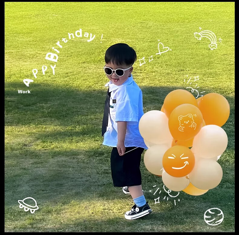 Yuanhui Children's Day Party Handheld Balloon Mall Event Decoration Photo Props for Boys And Girls, Baby Decorations Scene 6