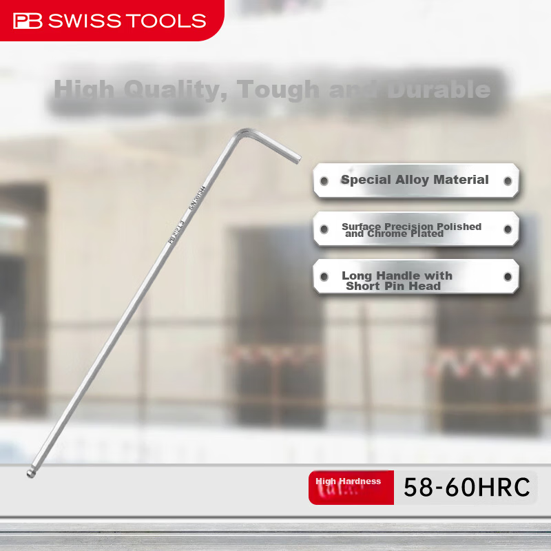 PB SWISSTOOLS Swiss Imported Extended Ball End Hex Key Wrench Tool Metric 3mm Extended Ball End PB212.L 3