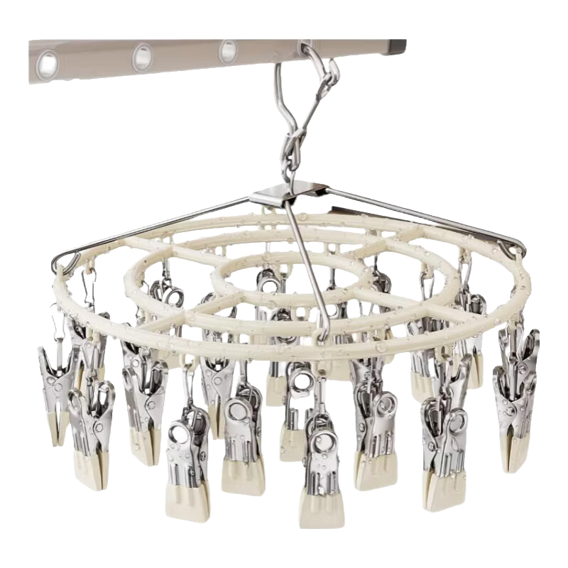 Hakkai Bird Sock Drying Rack Balcony Multi-Clip Baby Underwear Student Dormitory Clothes Hanger Multifunctional Storage Organizer