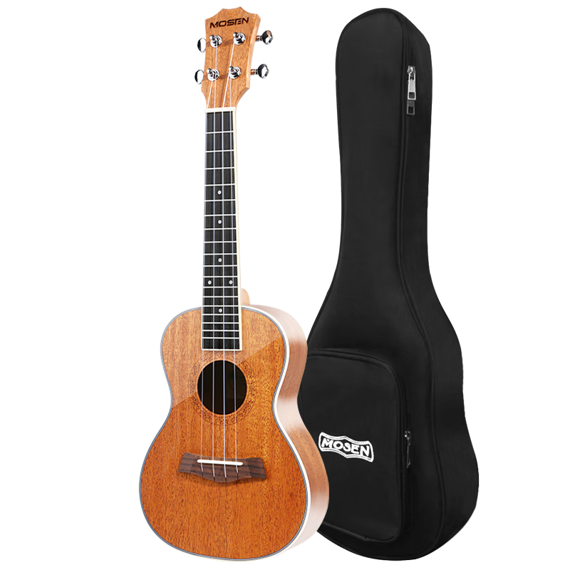 MOSEN MUC800 Ukulele, Classic All-Peach Wood Mini Guitar, 23 Inches
