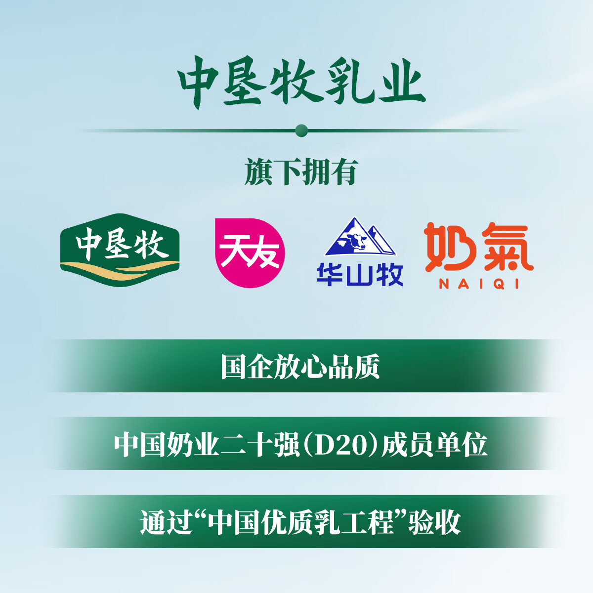 中垦牧奶气纯牛奶200ml*24盒 优选牧场 3.3g蛋白 典藏包装版 