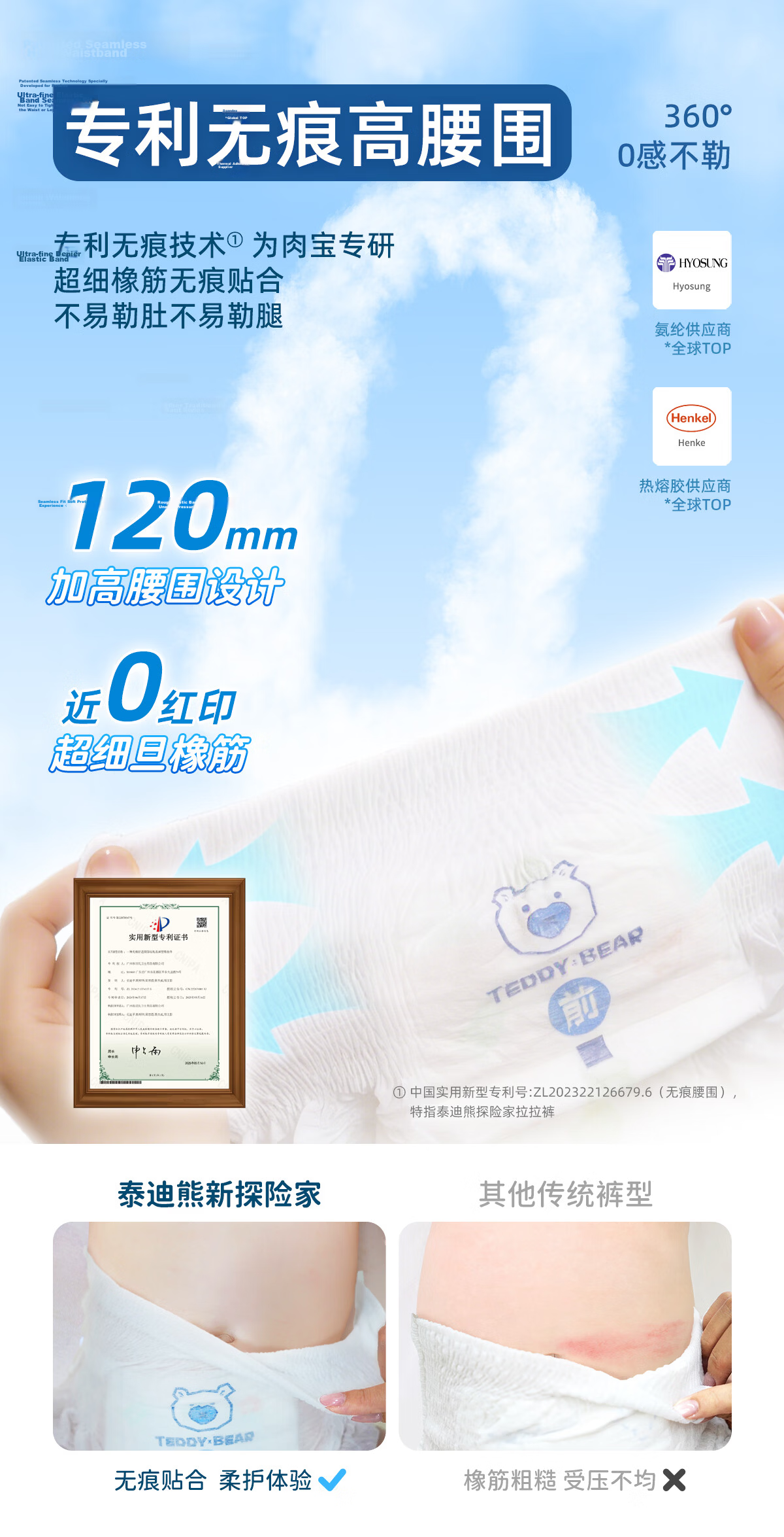 Teddy Bear Explorer 2.0 XL32pcs*2 Packs Baby Diapers Summer Ultra-thin 4