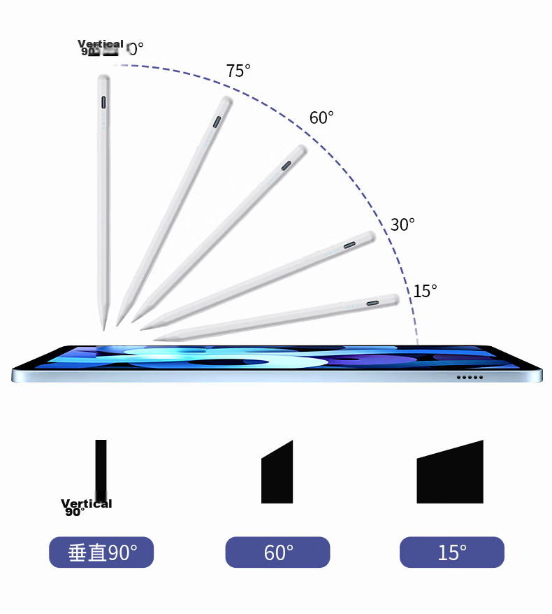 ALittleFlower Capacitive Stylus Pen iPad Touch Pen [2026 Upgrade] Compatible with Apple iPad Pro/Air/Mini/iPad11 Tablet Touchscreen Stylus Apple Pencil 3rd Generation 6