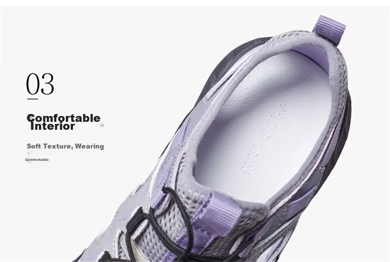 Eierkang Women's Casual Sandals Outdoor Hollow Toe Thick Sole Water Shoes 29063W Purple Size 35 13