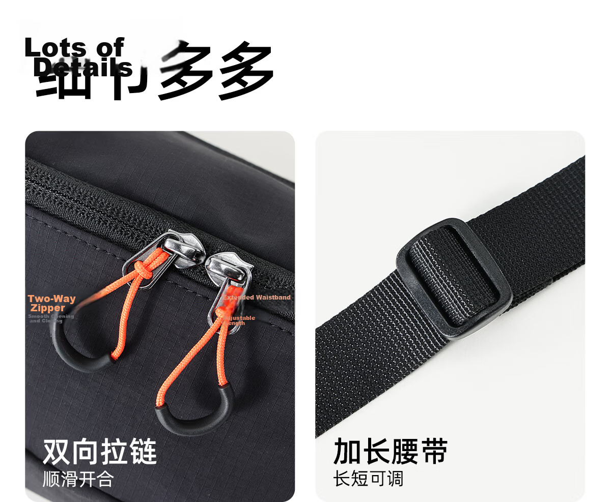 CAMEL Outdoor Multifunctional Sports Waist Bag Large Capacity Fitness Crossbody Chest Bag for Men and Women Running Phone Pouch 5034 15