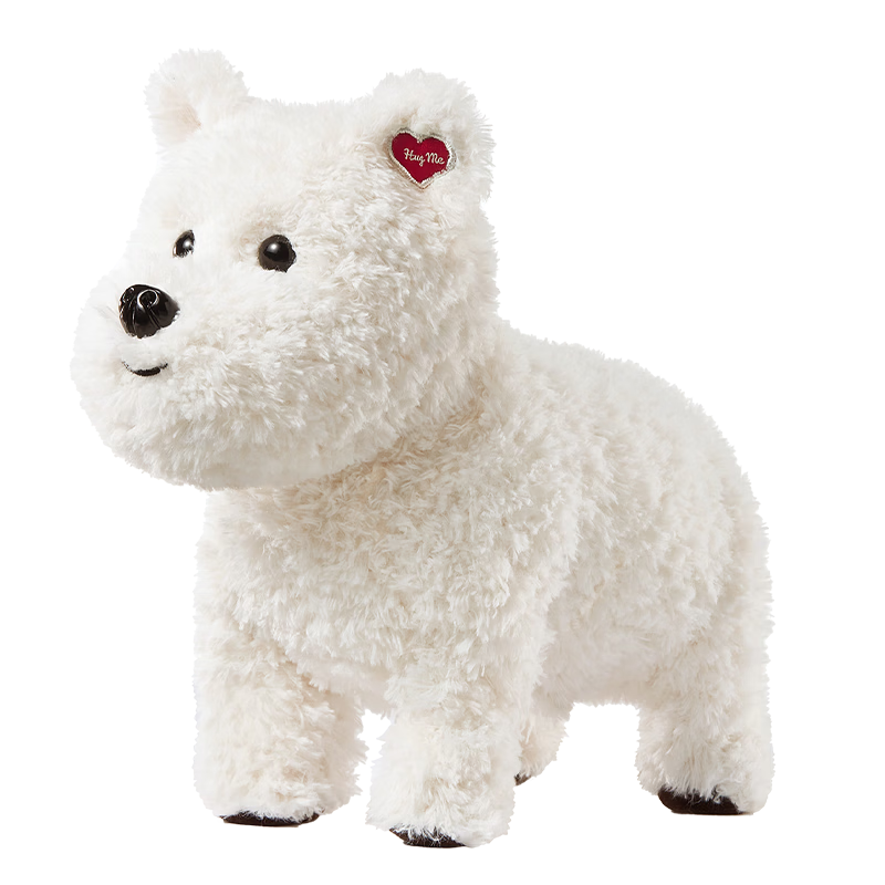 Babycare & bct West Highland White Terrier Plush Toy Smart Pet Doll Children's Birthday First Year Gift