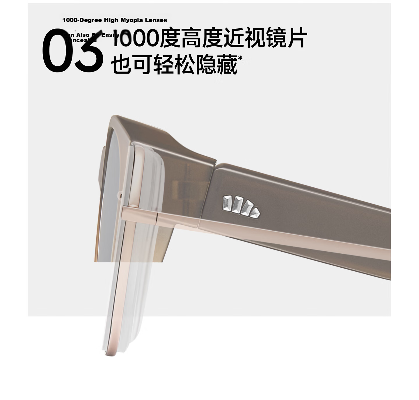 Beneunder Foldable Prescription Sunglasses Clip-On Polarized Large Frame Driving Outdoor FD496 15