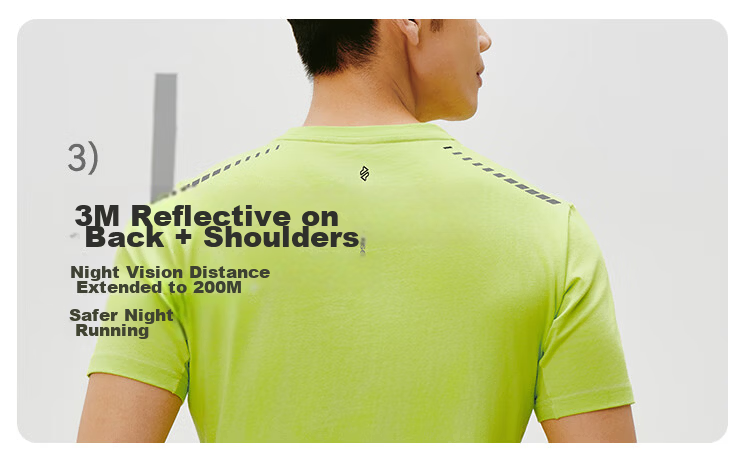 JD Original Summer Men's Sports Short-Sleeve Running Fitness Aerobic Sweat-Resistant Quick-Dry Wool T-Shirt, Phantom Green, M 27