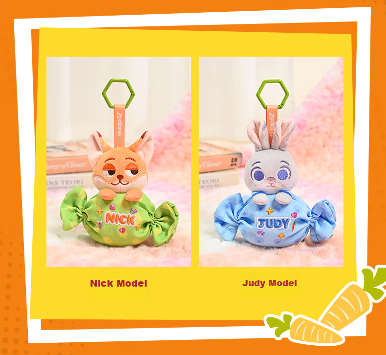 Disney Zootopia Judy Wallet Earphone Keychain Plush Toy Pendant Gift for Bestie Women 4