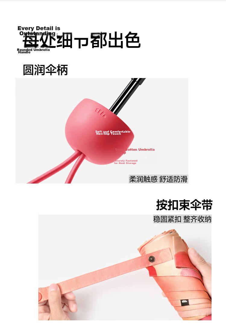Beneunder UV Protection Sun Umbrella, Foldable Black Gel Rain And Shine Umbrella, Wild Fruit BM527 Salt Lemo 23