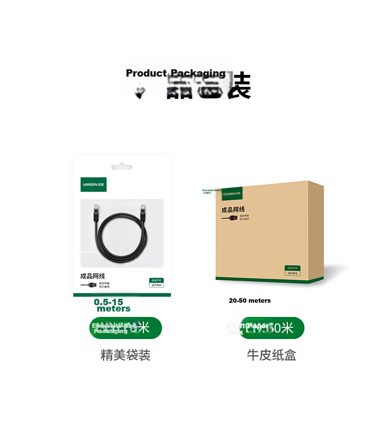 UGREEN CAT6 Ethernet Cable, Gigabit Network Broadband Cable, CAT6 Flat Network Cable for Home Computer Monitoring, 8-Core Twisted Pair Patch Cord, 15 Meters, Black 50180 26