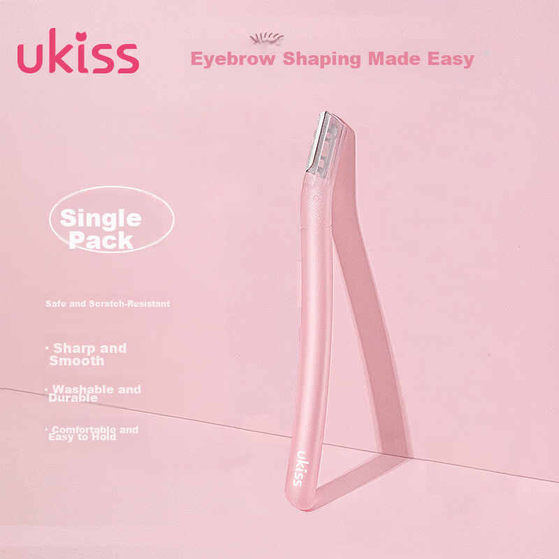 Ukiss Eyebrow Razor with Safety Guard, Single Pack, Skin-Friendly Eyebrow Trimmer for Men and Women Beginners