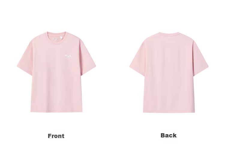 FILA 2026 Summer Moisture-Wicking Quick-Dry Couple Short Sleeve T-Shirt Fashionable Round Neck Casual Sun Protection Top 97