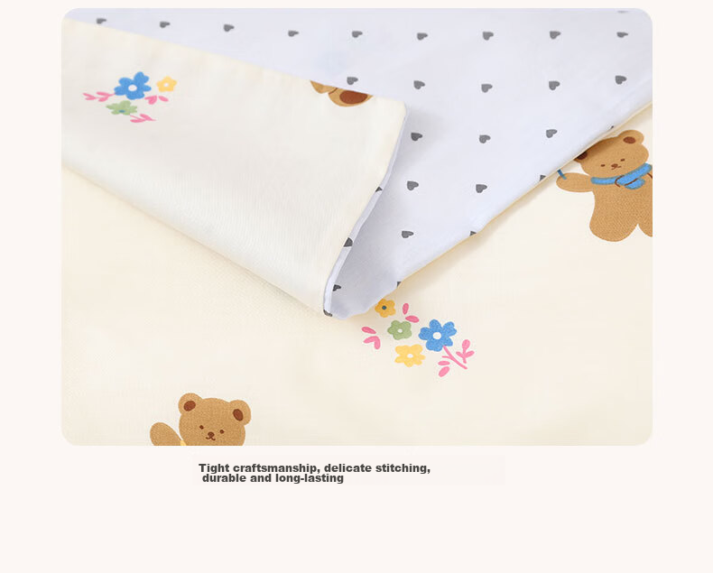 Jinhao 100% Cotton Pillowcase Pair Pure Cotton Antibacterial Pillow Covers for Student Dormitory 48*74cm*2 12