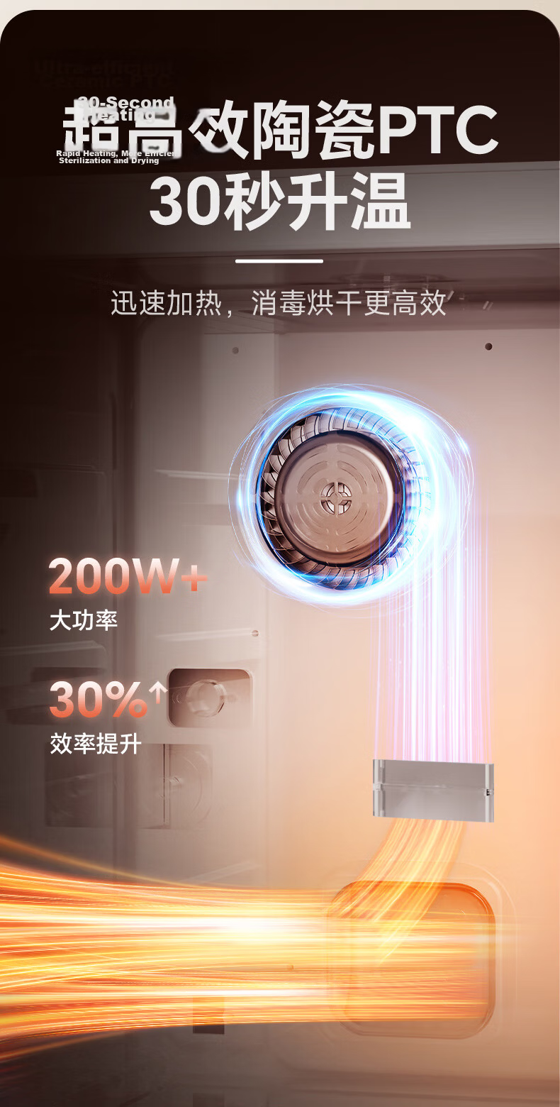 Canbo Yufeng Baby Bottle Sterilizer Cabinet Infant National Standard Two-Star AI Hot Air Bottle Sterilizer and Dryer All-in-One L9 29