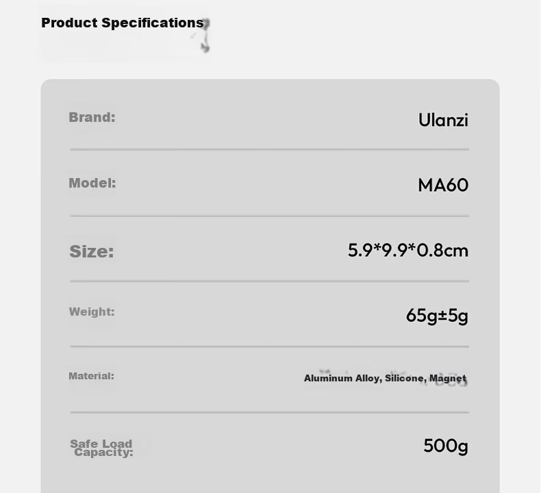 Ulanzi MA60 Double-Sided Magnetic Phone Holder Desktop Tripod Mini Portable Apple Phone Selfie Stick Travel Photography Live Streaming Accessory Red 19