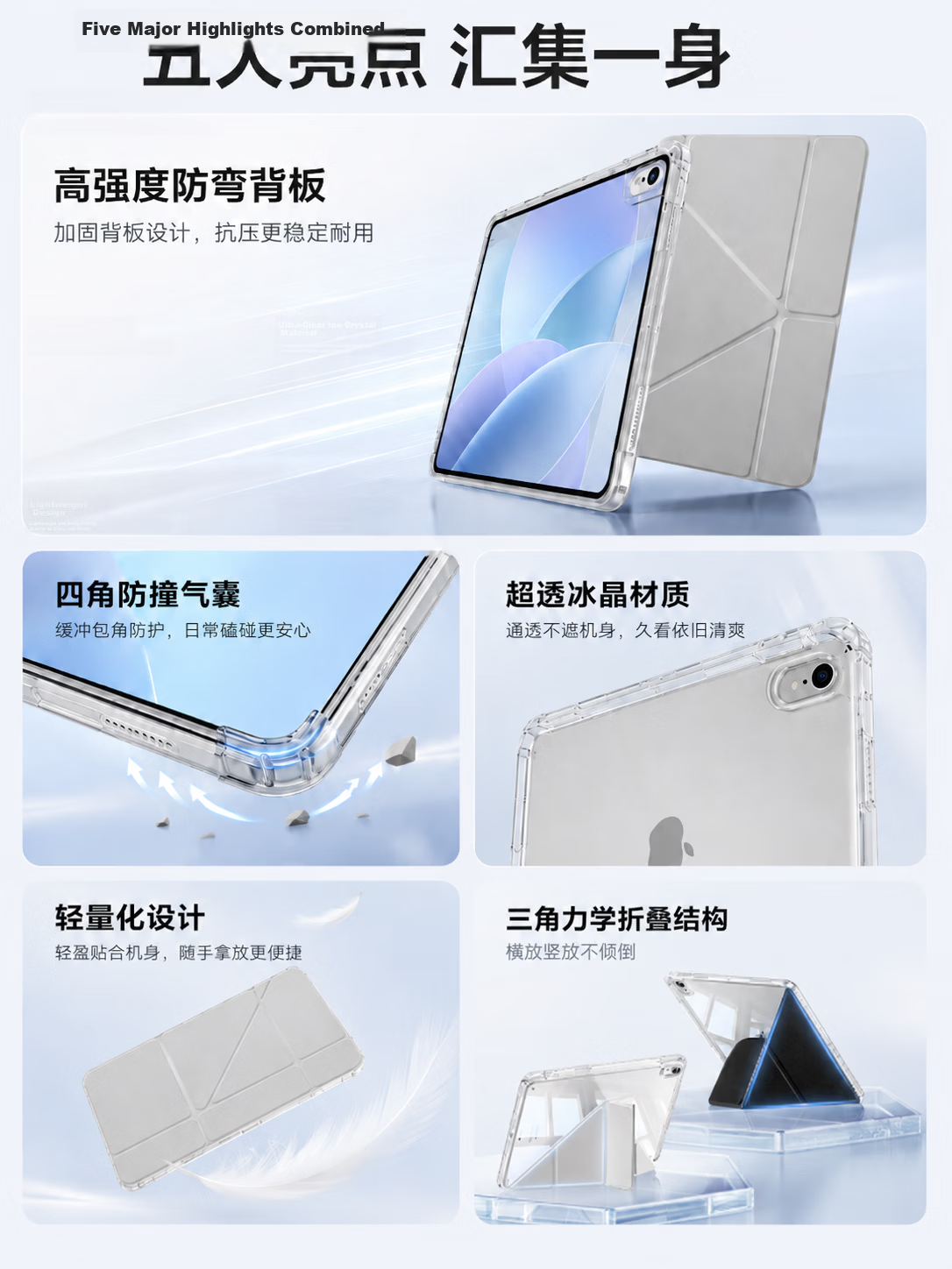 JD Jingzao HUAWEI MatePad 11.5/11.5s Protective Case 26/25/24 Models MatePad 11.5s Huawei Tablet Shockproof Anti-Dirt Black Case 2