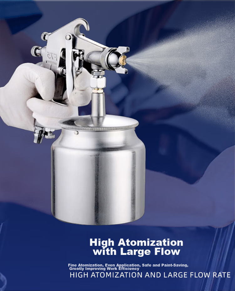 Factory No.1 Paint Metal Spray Gun Coating Furniture Car Glue Atomizing Spray Paint Tool Pneumatic Spray Machine F-75 3