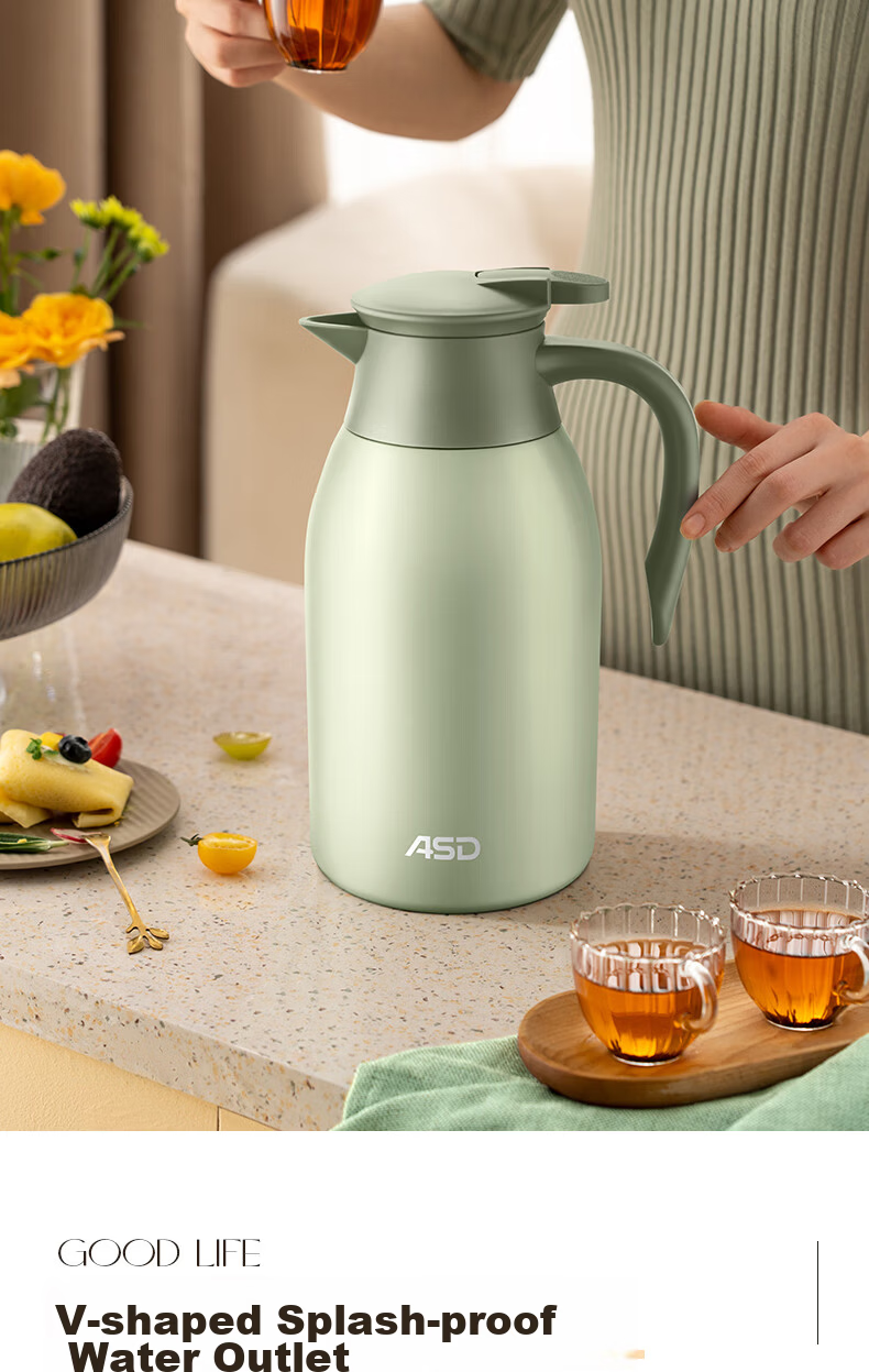 ASD Large Capacity Household Thermos Flask Insulated Bottle 304 Stainless Steel 2L Kettle RWS20P4WG-S 10