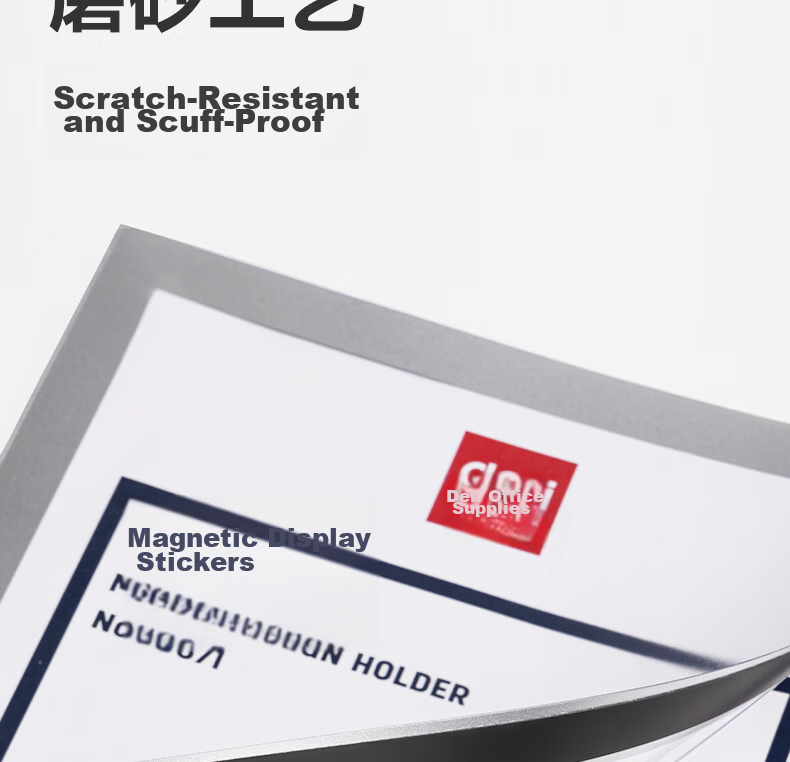 Deli A3 Magnetic Display Holder Business License Frame Document Frame Original Certificate Protector Notice Board Sticker TF110 6