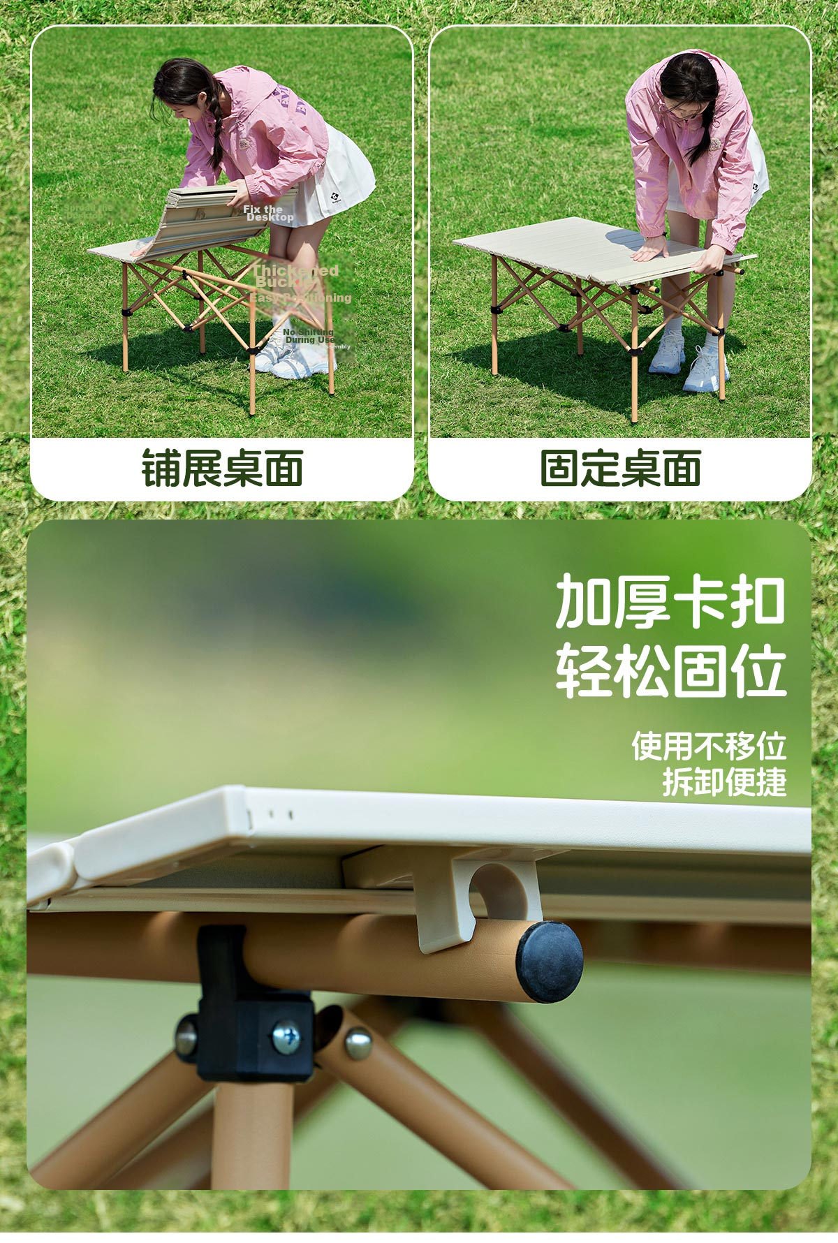 CAMEL Outdoor Folding Table and Chair Camping Equipment Set Egg Roll Table Picnic Camping Furniture 175BL03009 11
