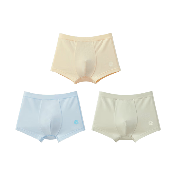 Q21 Antibacterial Kids Cotton Boxer Briefs for Boys and Girls, Sweat-Absorbent, 3-Pack