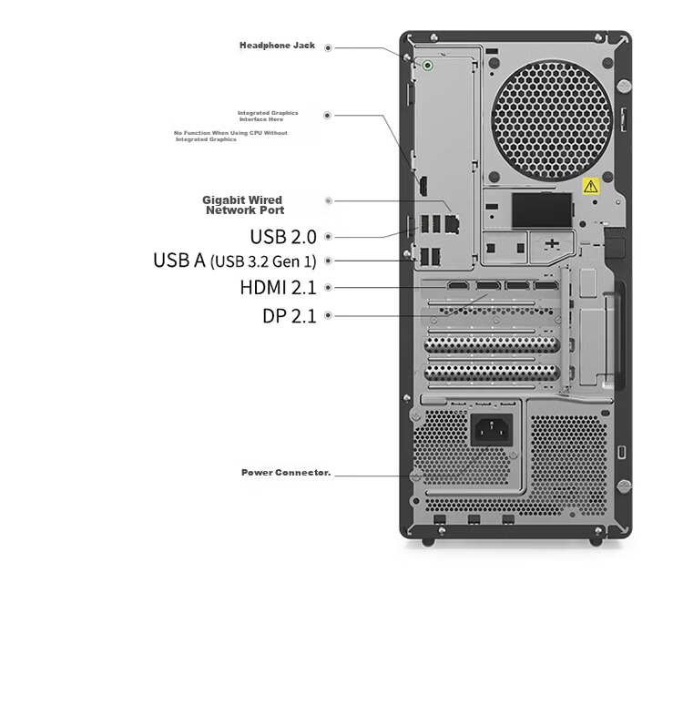Lenovo GeekPro Designer Gaming Desktop PC (Core i7-245HX, RTX 5060 8GB GPU, 16GB DDR5 RAM, 1TB SSD) Tower Only 13