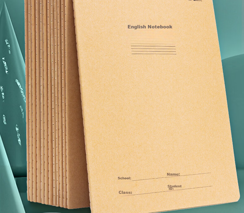 M&G 16K Error Correction Notebook Kraft Paper English Correction Student Draft Chinese Math Error Sorting Correction Set 10pcs F16360AB 3