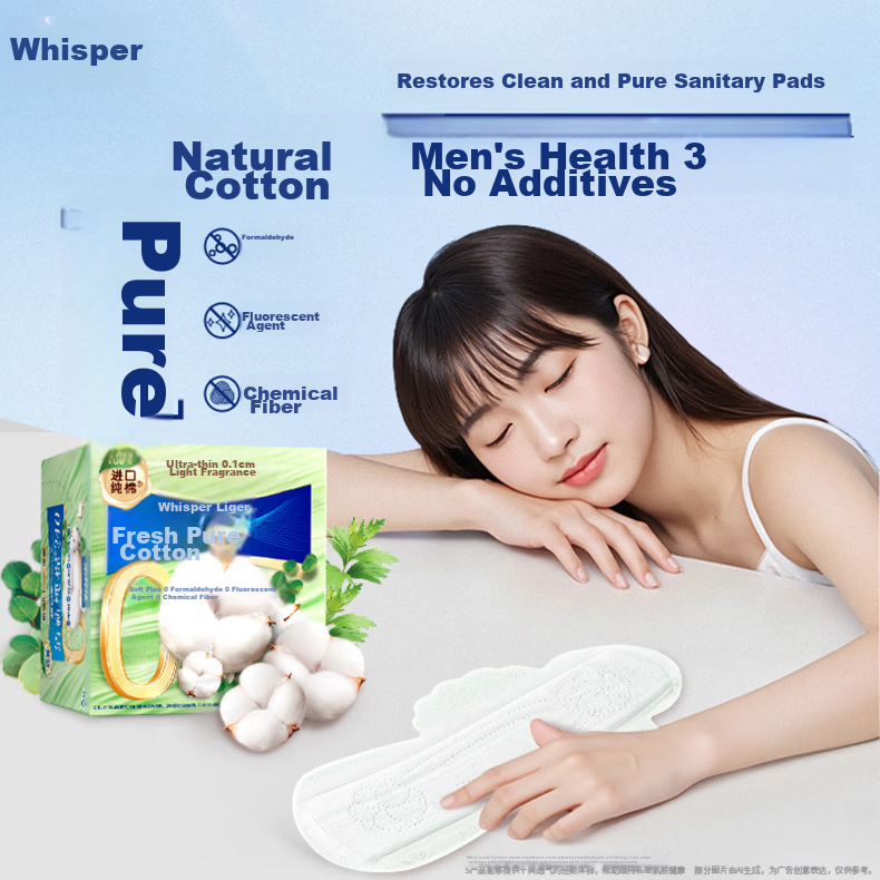 Hushubao Shuhu Pure Cotton Sanitary Napkins, Heavy Flow Daytime Use, 284mm, 7 Pieces, Menstrual Pads, Ultra-Thin And Breathable, Sold by JD Official Flagship Store 1