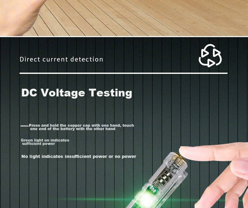 Haisidike High-Brightness Dual-Color Inductive Voltage Tester Screwdriver Electrical Test Pen 5-Pack [Jingcang] 8