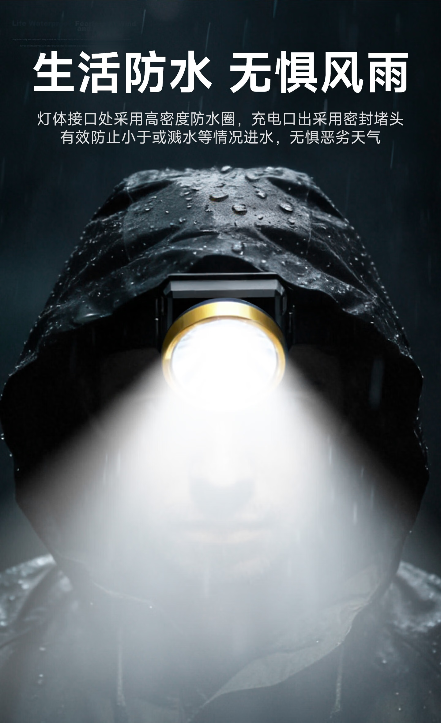 AUX Headlamp High Brightness Long Battery Life Outdoor Sea Hunting Mining Headlight Wearable Ultra-Bright Coal Mine Home Cicada Catching Lamp 9