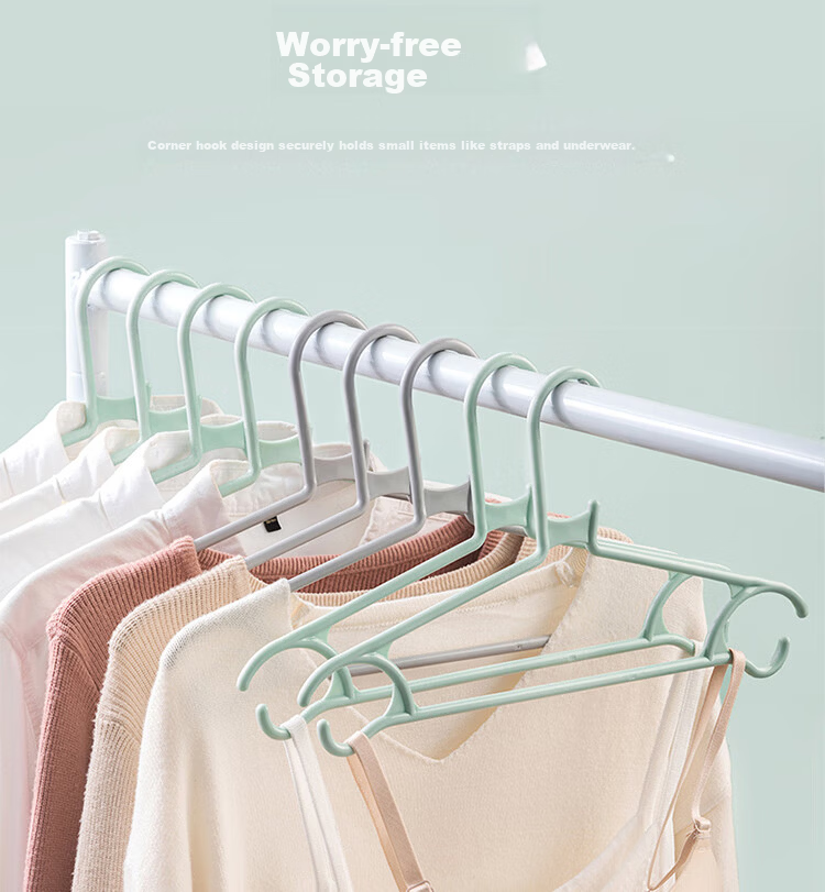 Camellia Coat Hanger, Clothes Drying Rack, Clothes Hanger, Clothes Drying Rack, Clothes Support Hanger, 18 Pieces 8