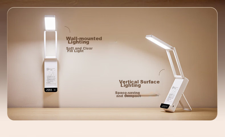 Boraer Rechargeable Eye Protection Desk Lamp Student Study Lamp Reading and Writing Children's Desk Reading Lamp Office Work Lamp 4